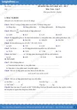 Đề kiểm tra giữa kì 1 Toán 5 - Đề số 9